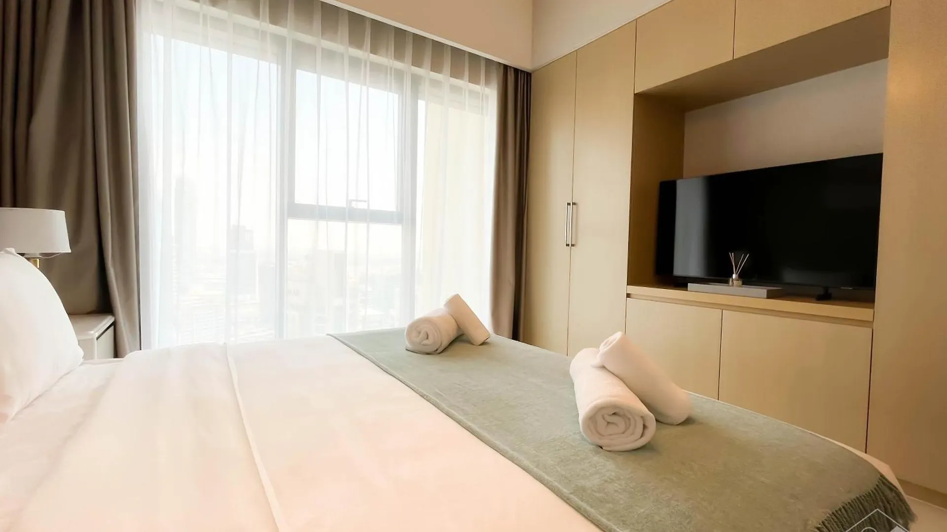 דובאי Burj Royale Luxury 1B Balcony & City View Downtown דירה